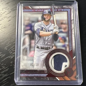 Austin Meadows 2022 Topps Museum Collection Meaningful Material Patch /10 - Picture 1 of 3