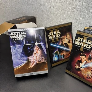 (13) Star Wars DVD Lot Prequel & Original Trilogy & Bonus Footage I-IV Movies - Picture 1 of 8