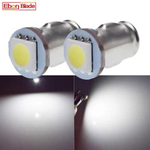 Pair BA7S LLB282 5050 SMD Car LED DASHBOARD WARNING SWITCH BULB Lamp White 12V - Picture 1 of 7