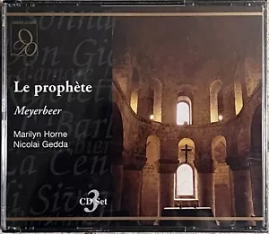 New Sealed CD 3 Disc Set Live Performance ~ Meyerbeer: Le Prophte Horne / Gedda - Picture 1 of 1