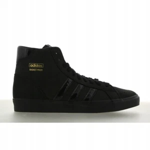 adidas Originals Basket Profi® (Herren UK_6,5 & 9) Schwarz/Gold Brandneu - Bild 1 von 7