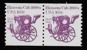US Scott #1904, PAIR 1982 Hansom Cab 10.9c FVF MNH - Picture 1 of 1
