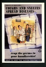 Military Poster postcard British Propaganda WWII Ministry of Health Bateman