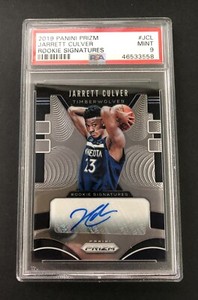 2019-20 Panini Prizm Jarrett Culver Rookie Signatures Auto PSA 9 RC