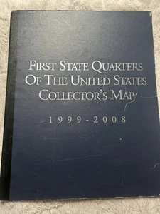 First State Quarters Of The United States Collectors Map 1999-2008 Complete Set - Picture 1 of 5