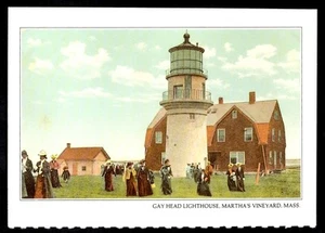 Gay Head Lighthouse, Martha's Vineyard, Mass. Card - Picture 1 of 2