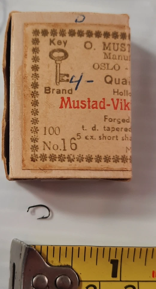 87 ganchos para atar moscas húmedas Mustad 9479 #16 código 37 Foto 1 de 2