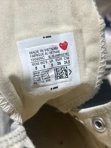 Mandril Converse x Comme des Garçons PLAY para mujer talla 70 8 - Imagen 1 de 8