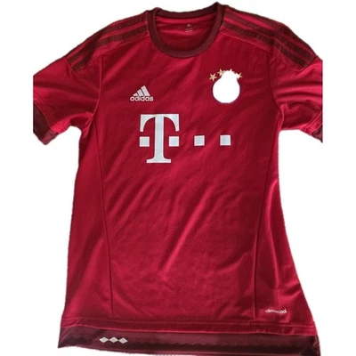 Camiseta Bayern Adidas 2015/2016 Football Home #9 Lewandowski tamanho médio - Imagem 1 de 4