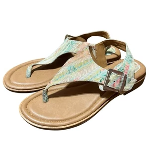 Sandalia Tanga Mujer Comfortiva DAFNEY Cuero VERDE/MULTI 11M - Imagen 1 de 10