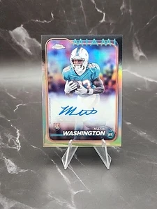 Topps Chrome Malik Washington Chrome Base Variation Auto RC #RA-MWA - Picture 1 of 2