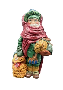 1990 Susan Barron Scotland Scottish Santa Figurine Statue - Picture 1 of 14