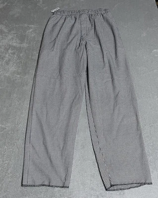 Pantalones de chef holgados a cuadros pata de gallo Lost Car para hombre medianos ropa de cocina negros blancos Foto 1 de 4