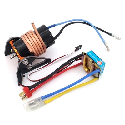 2-4S 550 Brushed Motor 80A ESC Kits fr RC Boat Speed MONO Fishing Bait Tug Yacht - Image 1 of 4