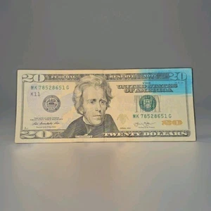 2013 $20 Federal Reserve Note – Major Blue Ink Smear Error “Blue Bleed” – Rare - Picture 1 of 5