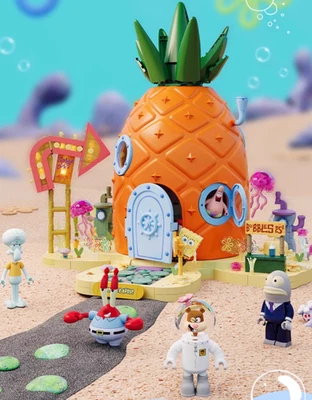 AREA-X SpongeBob Casa di Ananas Blocchi da Costruzione STEM Puzzle Giocattolo per Bambini