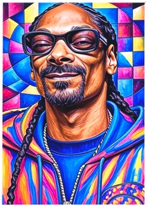 SNOOP DOGG * Custom ACEO * Novelty * MUSIC ARTIST * Art Card * ATC - Picture 1 of 2