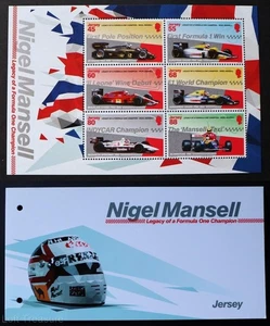 Jersey Stamps: "Nigel Mansell" Presentation Pack MNH 6 Value S/S 2013 - Picture 1 of 6