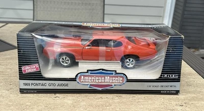 Orange Pontiac GTO Judge 1969 ~ Modelo fundido a presión escala 1:18 ~ ERTL American Muscle Foto 1 de 4