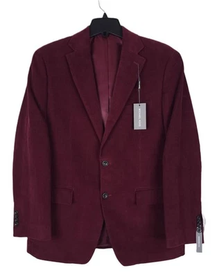 Michael Kors мужской классический крой эластичной вельвет спортивное пальто бордовый 40R новый с Ярлыками - Изображение 1 из 4