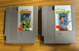 Castlevania & II 2 Simon’s Quest (Nintendo NES, 1987) Authentic Tested Lot! - Picture 1 of 24