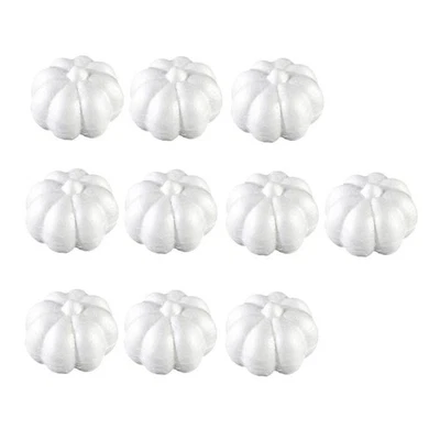 10pcs Pumpkin Polystyrene Styrofoam Foam for Craft DIY Halloween Decoration - Image 1 of 4