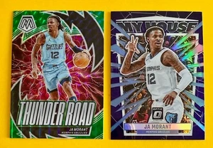 2023-24 Ja Morant 2 Karten Prizm Lot! Optic My House + Mosaic Thunder Road! Grizz! - Bild 1 von 2