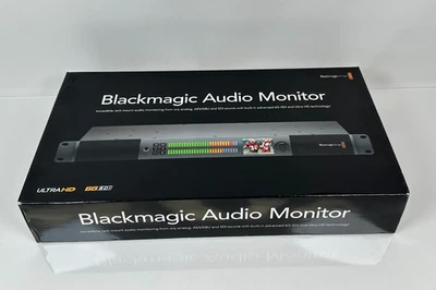 (NEW) Blackmagic Audio Monitor 6G SDI Audio and Video Monitoring Ultra HD - Image 1 of 3