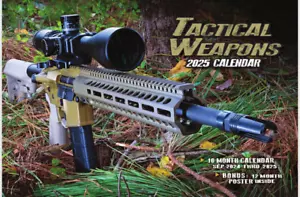 2025 ARMAS TÁCTICAS CALENDARIO DE PARED policía militar marines ejército ley marina EE. UU. - Imagen 1 de 6