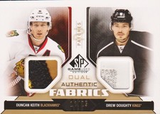 2014/15 SP Game-Used Authentic Fabrics Dual Patches Keith/Doughty (#'d 14/25)