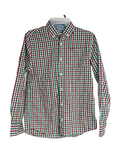 Crown And Ivy Plaid Big Boys Button Down Long Sleeve Shirt Size Boy Large 12/14 - Picture 1 of 8