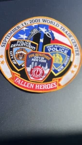 Fallen Heroes September 11, 2001 World Trade Center Embroidered Patch Large 12" - Picture 1 of 1