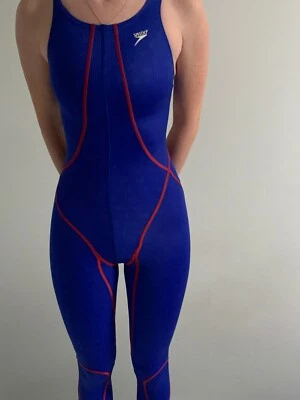 Traje de baño olímpico Speedo Fastskin traje de velocidad rompe récords traje de cuerpo completo piel de baño Foto 1 de 4
