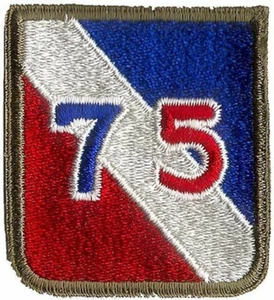 PARCHE DE UNIDAD DE 75A DIVISIÓN DE INFANTERÍA DEL EJÉRCITO DE EE. UU. SEGUNDA GUERRA MUNDIAL (ORIGINAL) - Imagen 1 de 1
