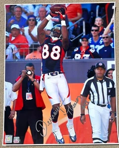 DEMARYIUS THOMAS Full Name Signed / Autographed Denver Broncos 16x20 Photo w COA - Picture 1 of 3
