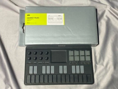 Korg nanoKEY Studio Bluetooth USB MIDI Keyboard Controller Black JP USED - Image 1 of 2