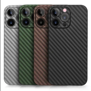 Coque Fibre de Carbone Silicone pour iPhone 13 Pro Max 14 15 Pro 12 11 XR 6 7 - Photo 1/16