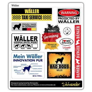 Auto Aufkleber Sticker WÄLLER COLLECTION Hund Hunde DOG Hunderasse SIVIWONDER - Bild 1 von 1