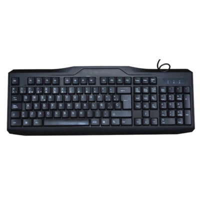 iMicro KB-US9851S - Keyboard - USB - QWERTY - Spanish - black - retail - Image 1 of 2