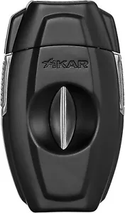 Xikar VX2 V-Cut Cigar Cutter, Spring-Loaded, Black, Lifetime Warranty - Picture 1 of 9