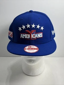 NHL New Era 9Fifty New York Americans Snapback Flat Bill Hat Azul, ¡NUEVO! - Imagen 1 de 8