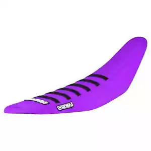 2022-2025 Yamaha YZ 125/250 Seat Cover By Enjoy MFG ALL PURPLE / BLACK RIBS #311 - Picture 1 of 1