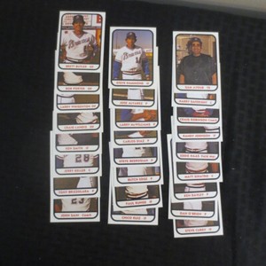 1981 TCMA Richmond Braves Team Set(24) Brett Butler/Bedrosian/        