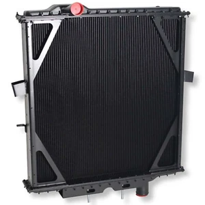 Radiator Fits Peterbilt 357 385 Models with Center Stud Bottom bracket 4 Row - Picture 1 of 3