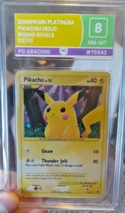 2009 Rising Rivals Pikachu 112/111 Pokegrade PG 8 NM-MT Holo Secret Rare Pokemon - Bild 1 von 3