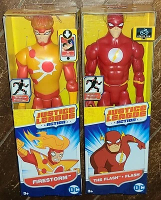 DC Justice League Action: THE FLASH + FIRESTORM 12" ¡Figuras de acción posables! Foto 1 de 4