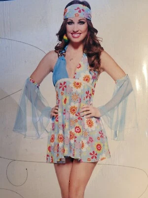 Women's Halloween Costume Hippie Dress Size Medium  - Image 1 of 4