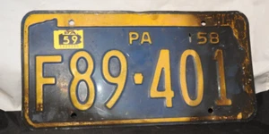 1950's Pennsylvania License Plate - Picture 1 of 5