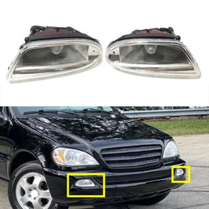 Pair Fog Light Lamp Assembly Left & Right For Benz W163 ML320 ML350 ML430 ML500 - Picture 1 of 6