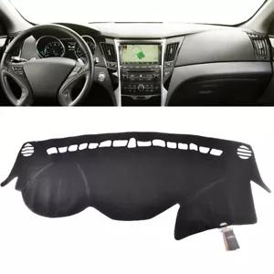 Car Dash Cover Mat Dashboard Pad Black Carpet for Hyundai Sonata 2010 - 2014 - Picture 1 of 9